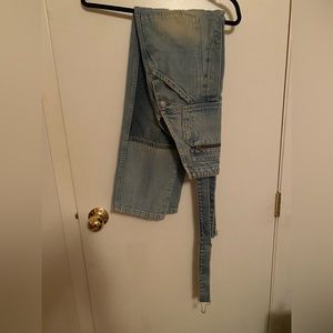 Two tone Jean overalls